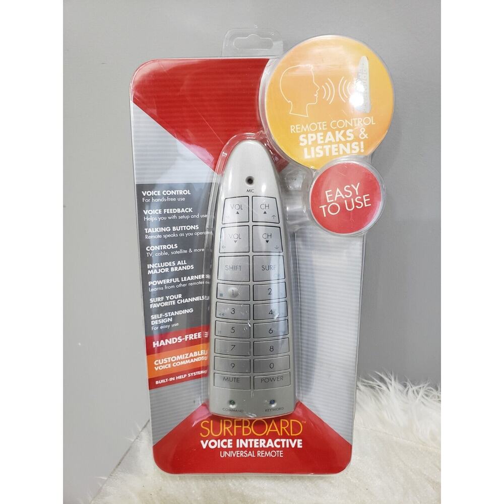 Surfboard Voice Interactive Universal‎ Remote. New Sealed